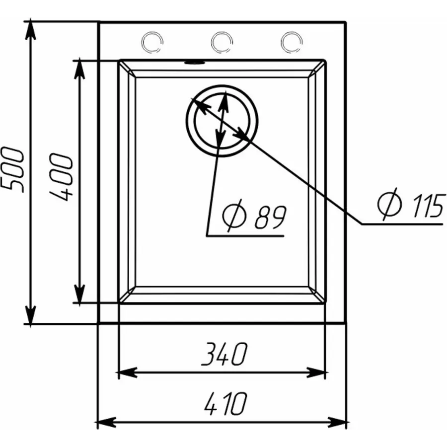 Гранитная мойка для кухни VALESO SOKIL 4150 матовая Белоснежная