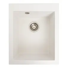 Гранітна мийка для кухні VALESO SOKIL 4150 матова Білосніжна