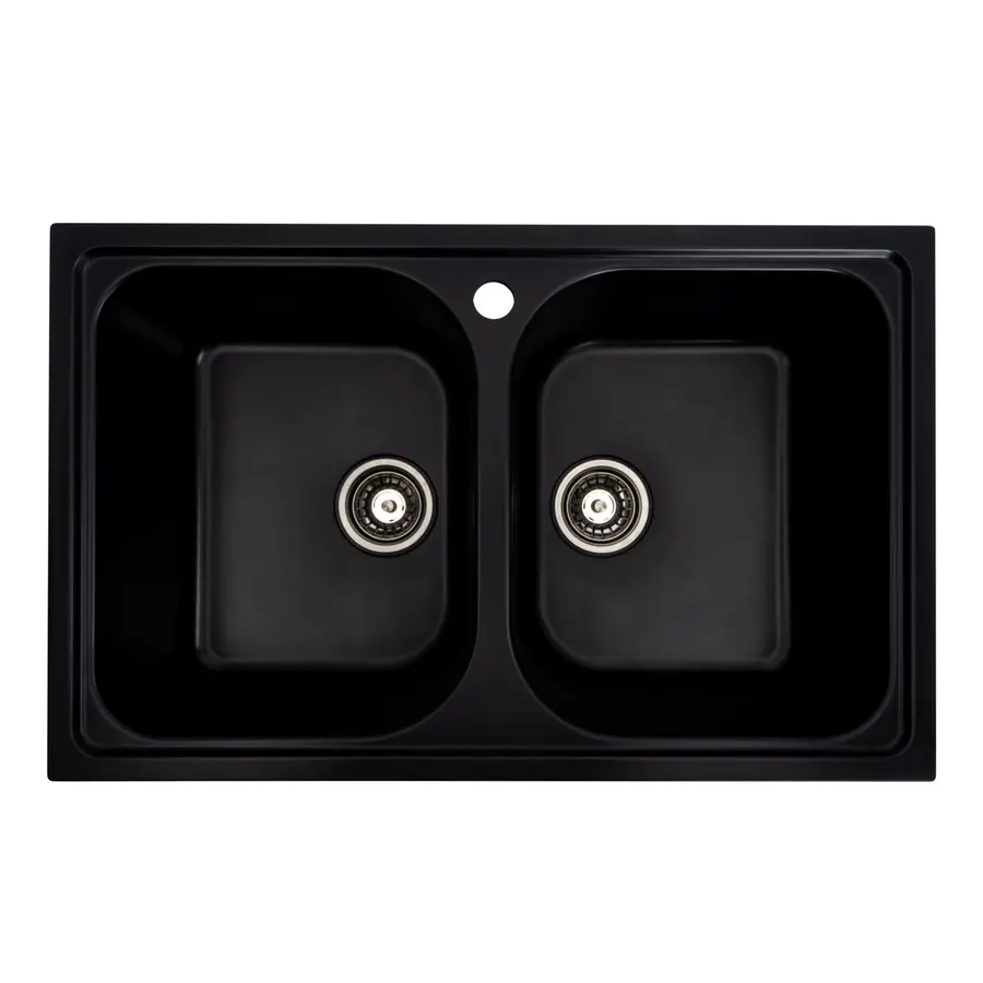 Гранитная мойка для кухни VALESO EQUATORIA 7950 матовая Черная