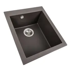 Гранитная мойка для кухни VALESO 4150 SOKIL матовая Темная скала