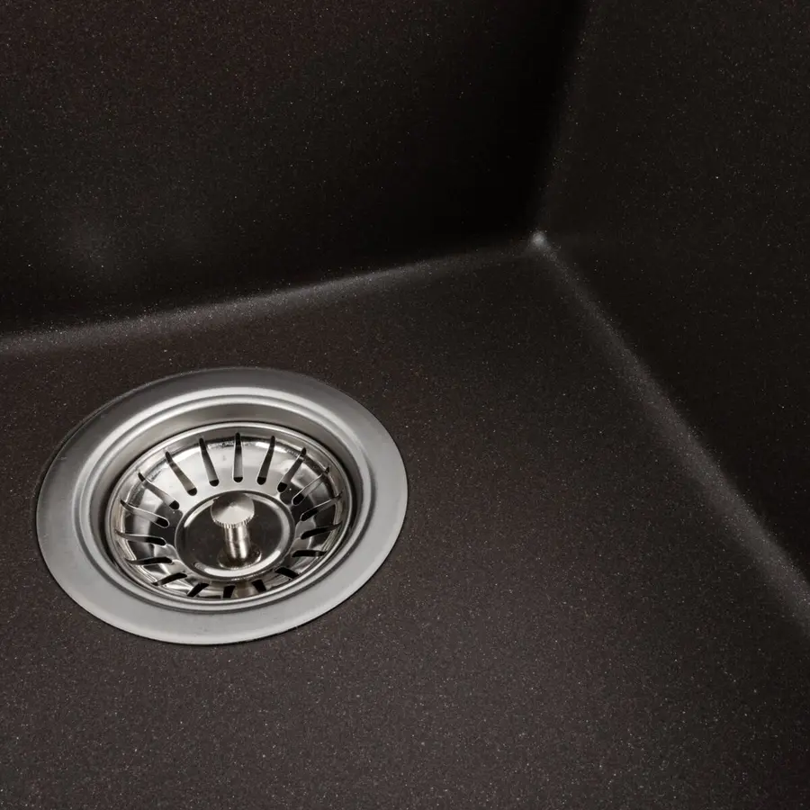 Гранітна мийка для кухні VALESO 4150 SOKIL матова Темна скеля