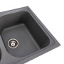 Гранитная мойка для кухни VALESO 7950 Equatoria матовый Серый муссон