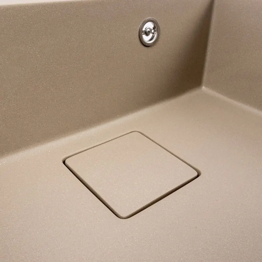 Гранитная мойка для кухни VALESO SHERLIT 6050 матовая Титан