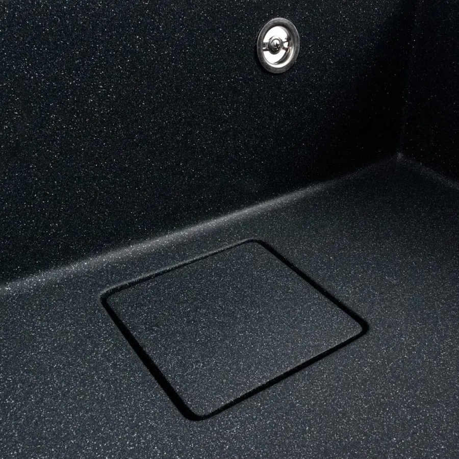 Кухонна мийка гранітна VALESO 6050 SHERLIT (антрацит)