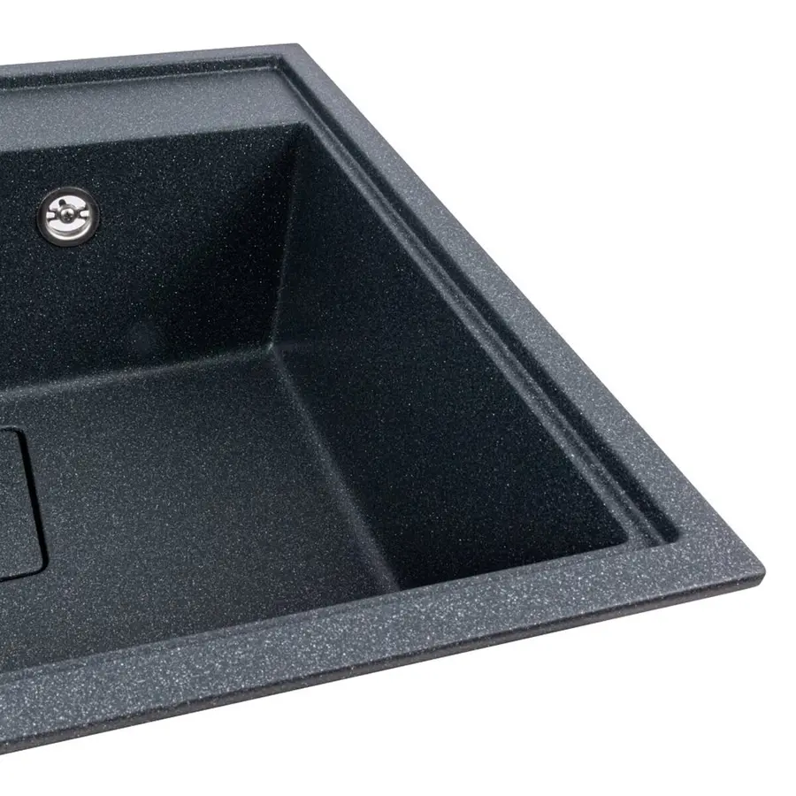 Кухонна мийка гранітна VALESO 6050 SHERLIT (антрацит)