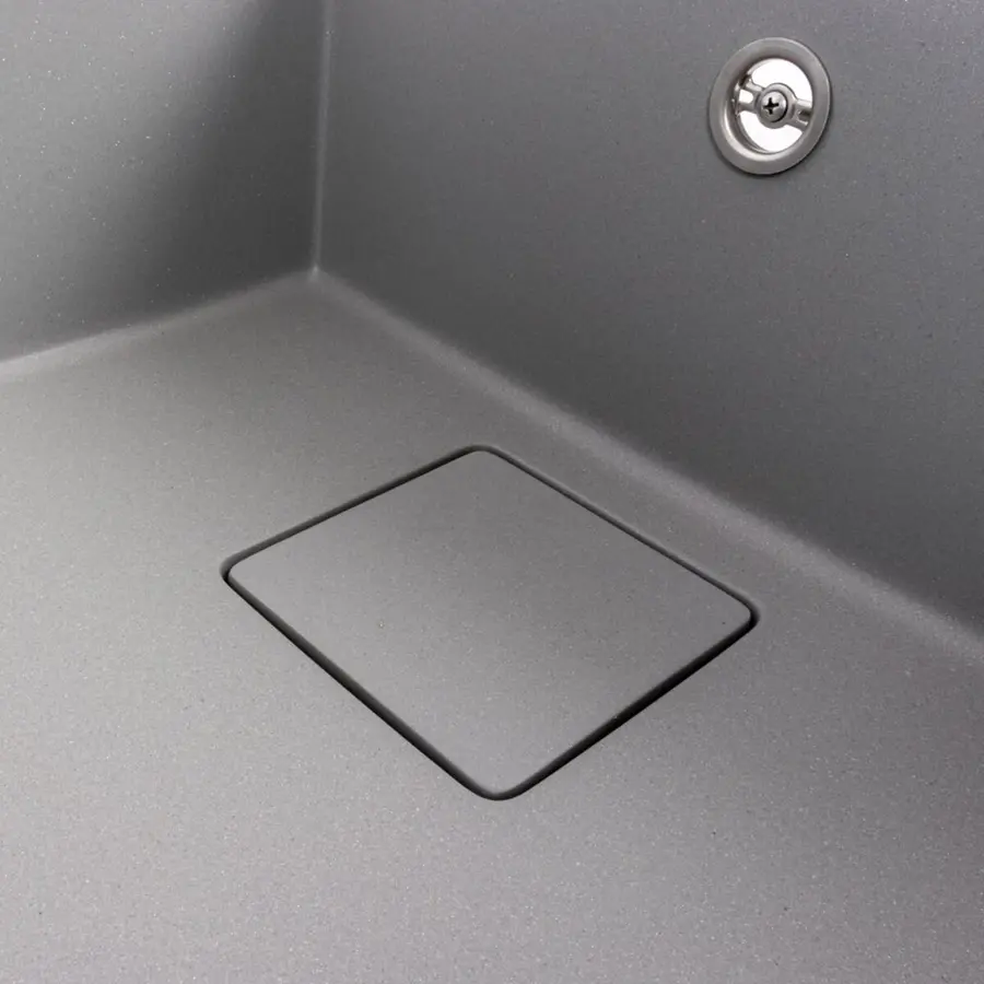 Гранітна мийка VALESO GALANS 7850 матова Сірий металік