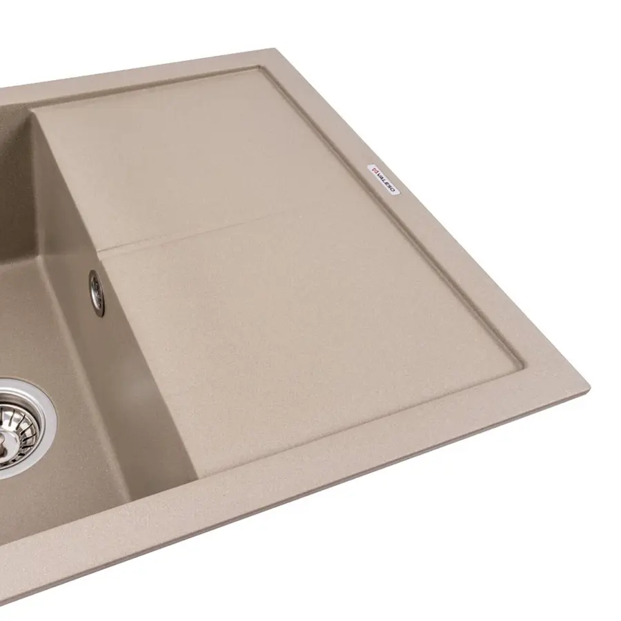 Гранитная мойка для кухни VALESO CRIPTA 6550 матовая Титан