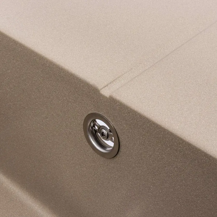 Гранитная мойка для кухни VALESO CRIPTA 6550 матовая Титан