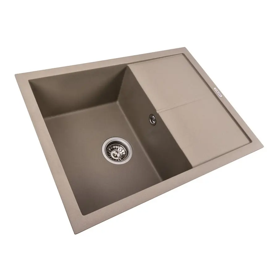 Гранитная мойка для кухни VALESO CRIPTA 6550 матовая Титан