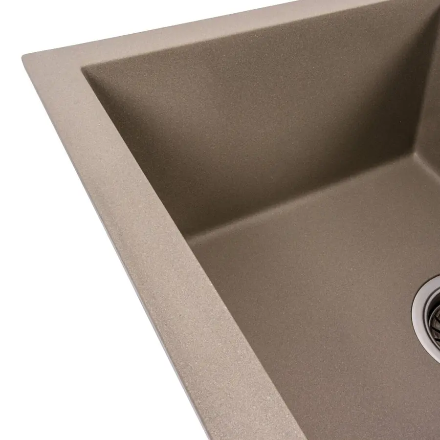 Гранитная мойка для кухни VALESO CRIPTA 6550 матовая Титан