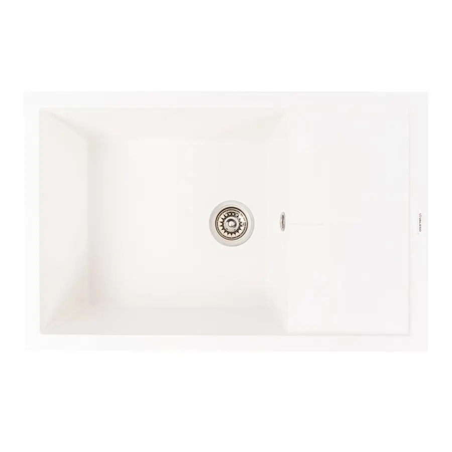 Гранитная мойка для кухни VALESO CALYPSO 7950 матовая Белоснежная