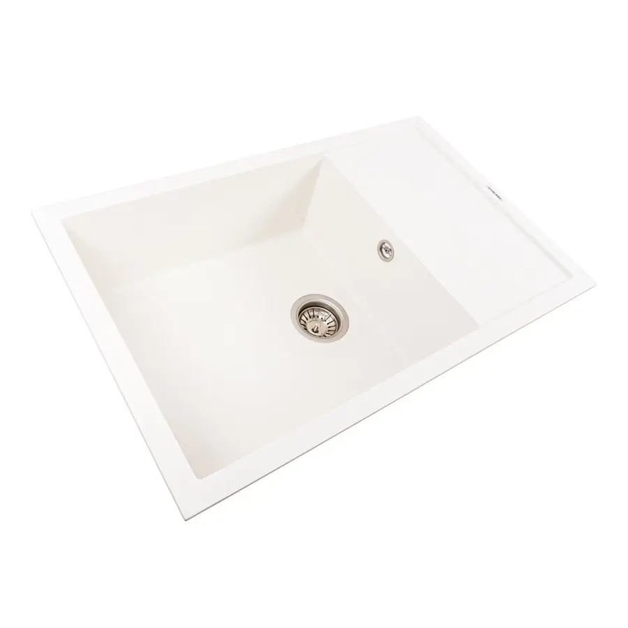 Гранитная мойка для кухни VALESO CALYPSO 7950 матовая Белоснежная