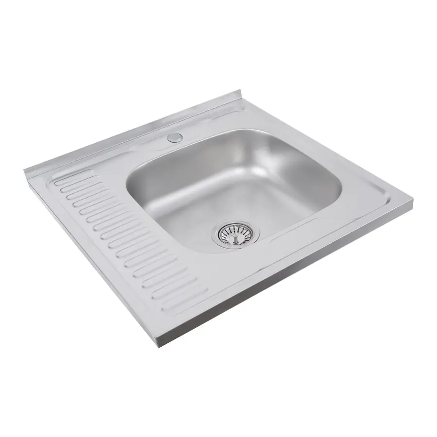 Кухонна мийка з нержавіючої сталі Platinum САТИН 6060 R (0,7/160 мм)