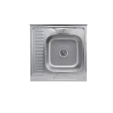 Кухонна мийка з нержавіючої сталі Platinum САТИН 6060 R (0,7/160 мм)