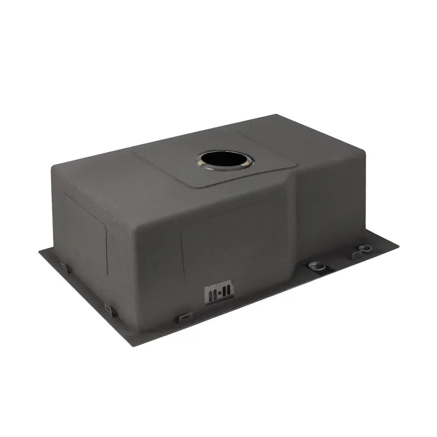 Кухонна мийка Platinum Handmade PVD 650х430х220 чорна (товщина 3,0/1,5 корзина та дозатор в комплекті)