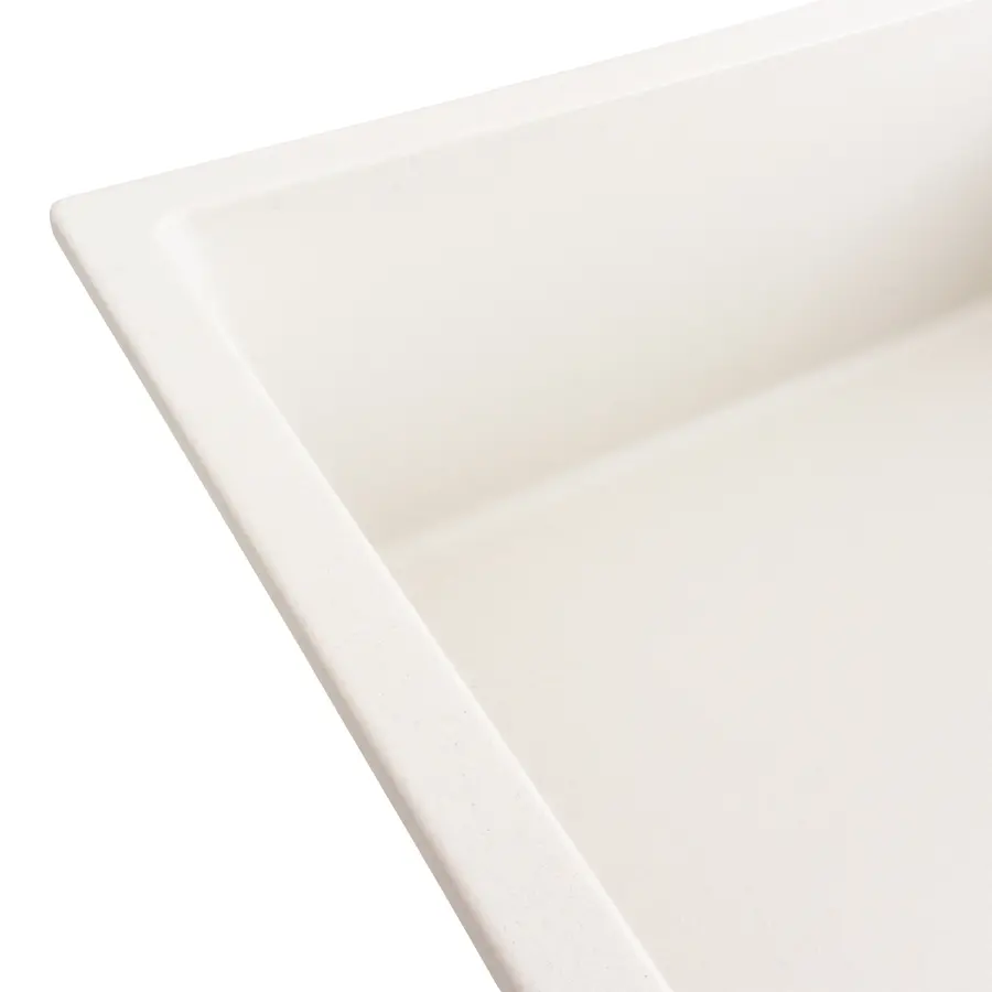 Гранитная мойка для кухни Platinum 8650 DIAMOND матовая (белоснежная)