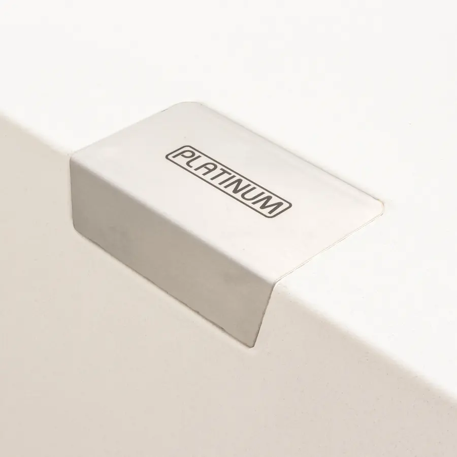 Гранитная мойка для кухни Platinum 8650 DIAMOND матовая (белоснежная)