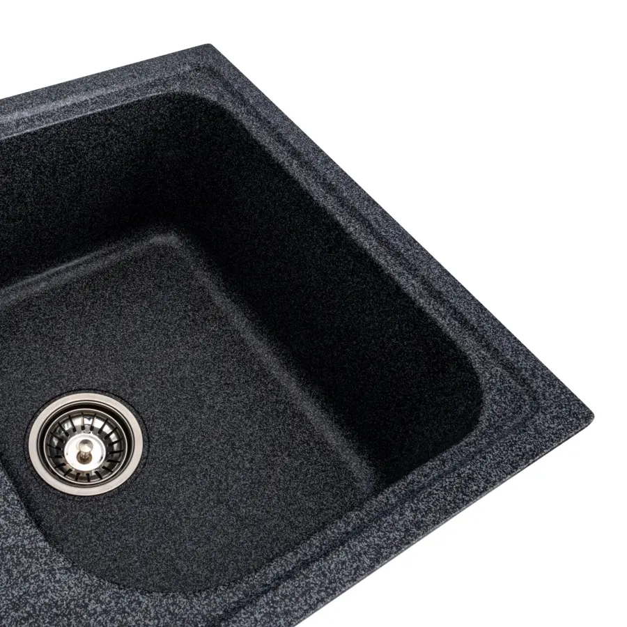 Гранитная мойка для кухни Platinum 7950 Equatoria матовый Графит