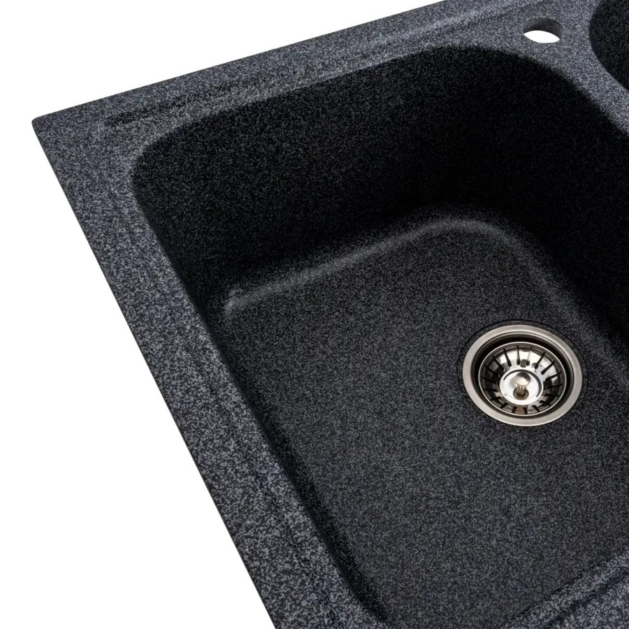 Гранитная мойка для кухни Platinum 7950 Equatoria матовый Графит