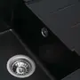 Гранітна мийка для кухні Platinum 6550 INTENSO матова Чорна