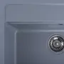 Гранітна мийка для кухні Platinum 5751 NIKA глянець Сірий металік