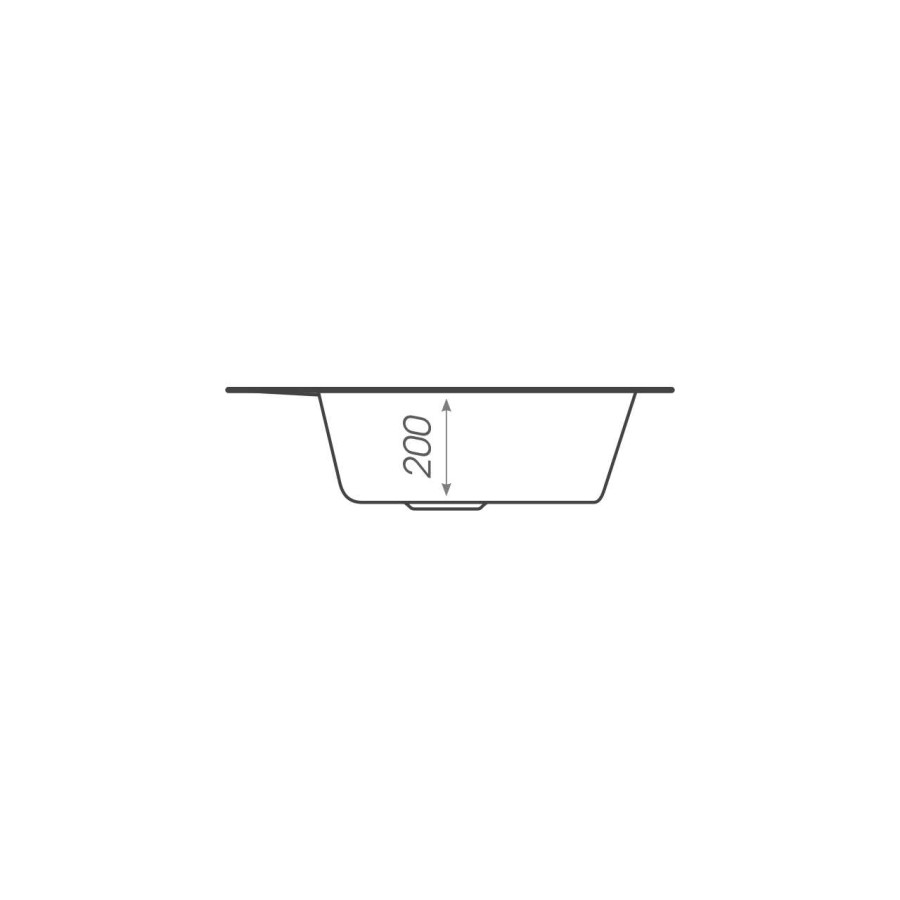 Гранітна мийка для кухні Platinum 4050 RUBY глянець Карамель