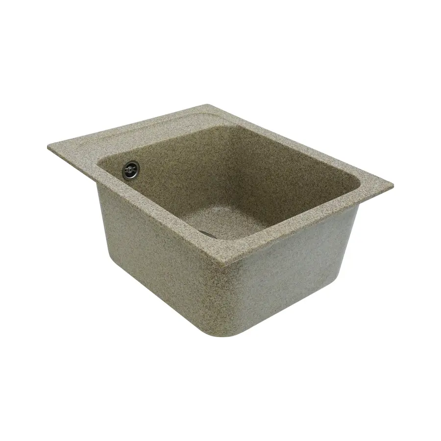 Гранітна мийка для кухні Platinum 4050 RUBY глянець Карамель