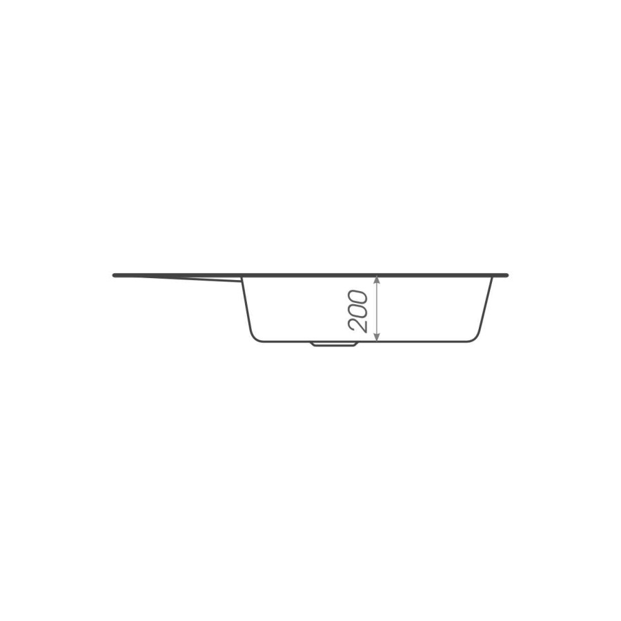 Гранітна мийка для кухні Platinum 5850 IRENA глянець Беж