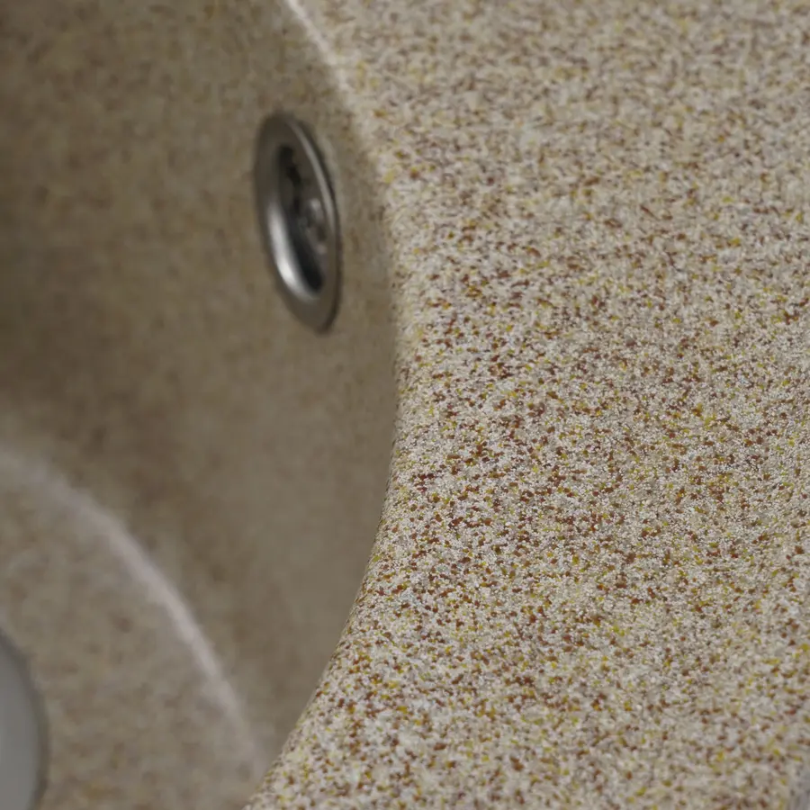 Гранітна мийка для кухні Platinum 510 YARA глянець Карамель