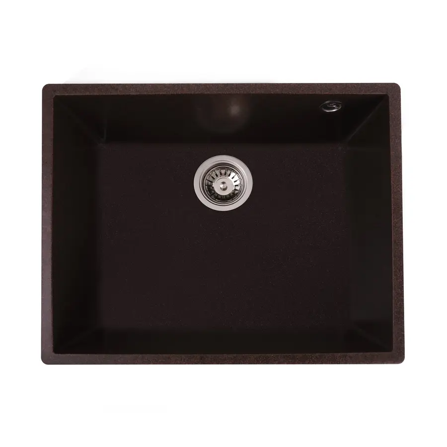 Гранітна мийка для кухні Platinum 5444 OASIS матова Мокко