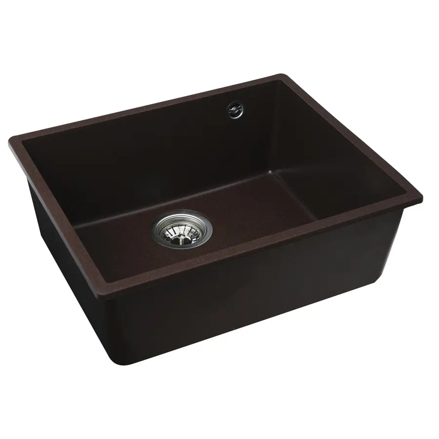 Гранітна мийка для кухні Platinum 5444 OASIS матова Мокко