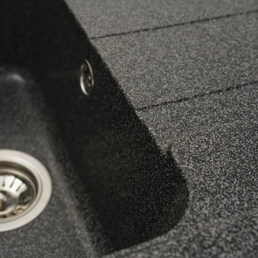 Гранітна мийка для кухні Platinum 7850 VERONA матова Графіт