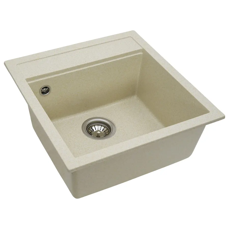 Гранітна мийка для кухні Platinum 5149 FIESTA матова Пісок