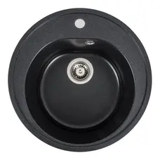 Гранітна мийка для кухні Platinum 510 LUNA матовий Карбон