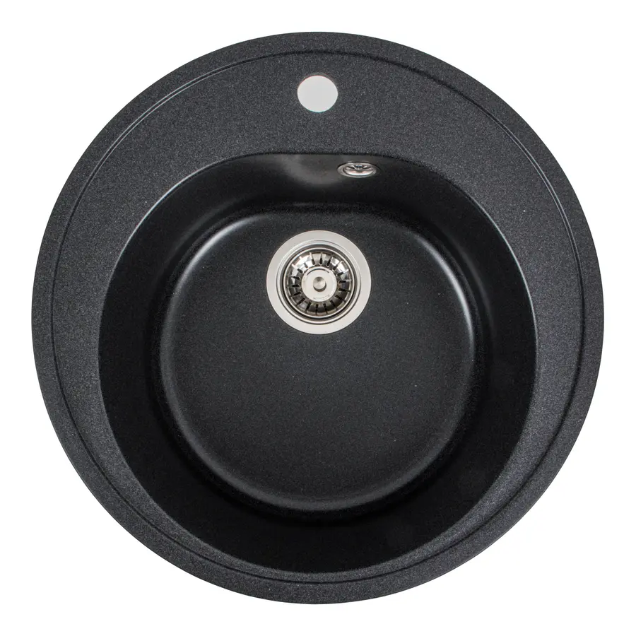 Гранітна мийка для кухні Platinum 510 LUNA матовий Карбон