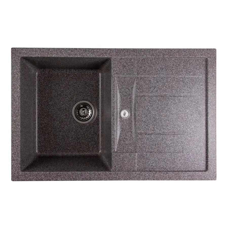 Гранітна мийка для кухні Platinum 7850 TROYA матова Мікс