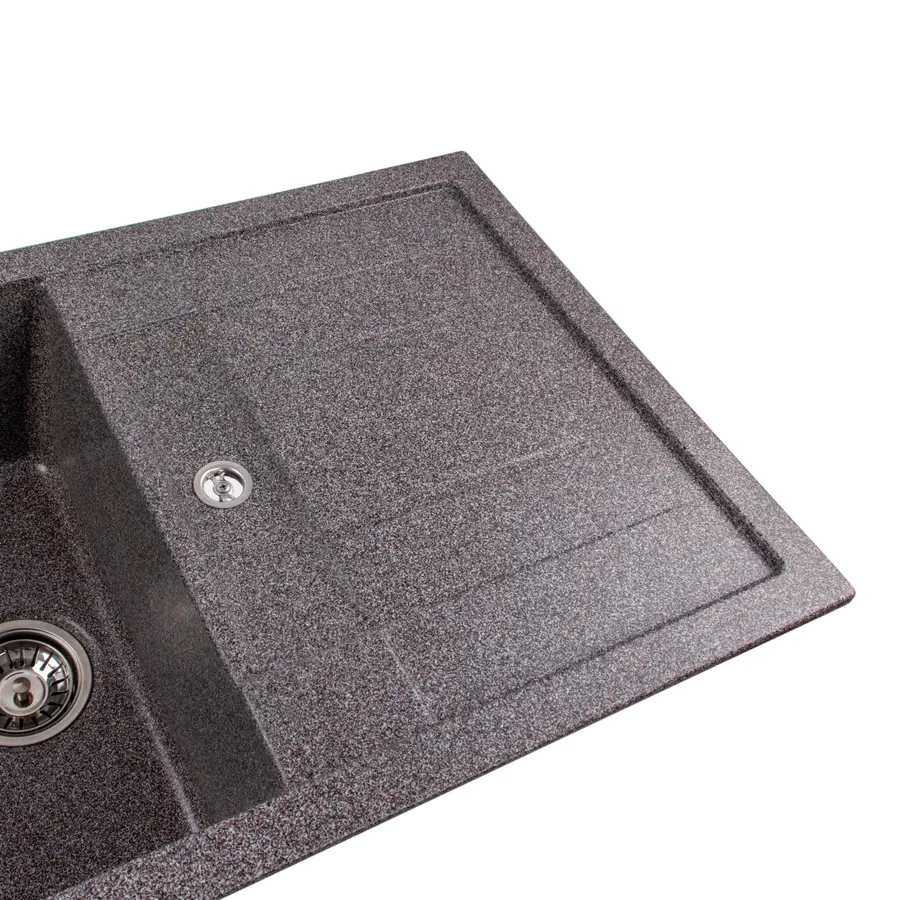 Гранітна мийка для кухні Platinum 7850 TROYA матова Мікс