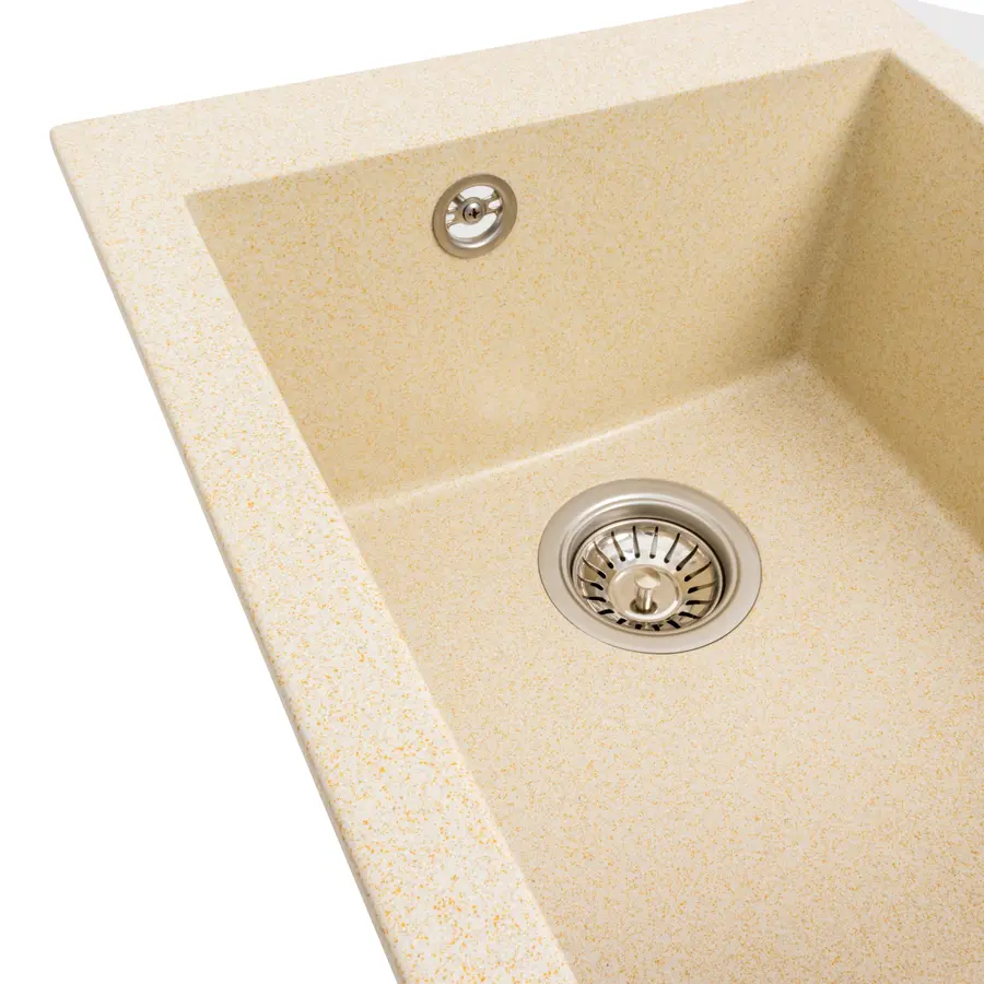 Гранітна мийка для кухні Platinum 4150 SOKIL матова (пісок)