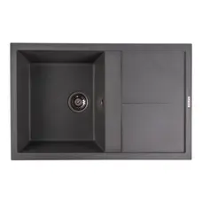Гранітна мийка для кухні Platinum 7950 Selena матова Сірий мусон
