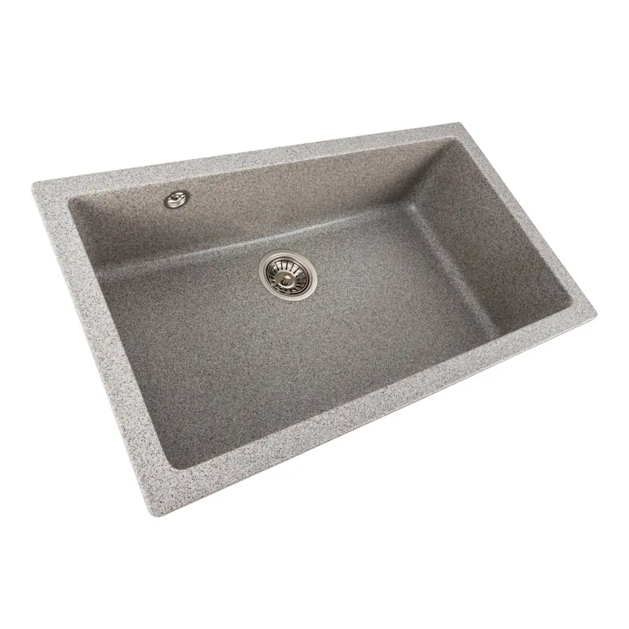 Гранітна мийка для кухні Platinum 7945 Paruana матова (сіра)