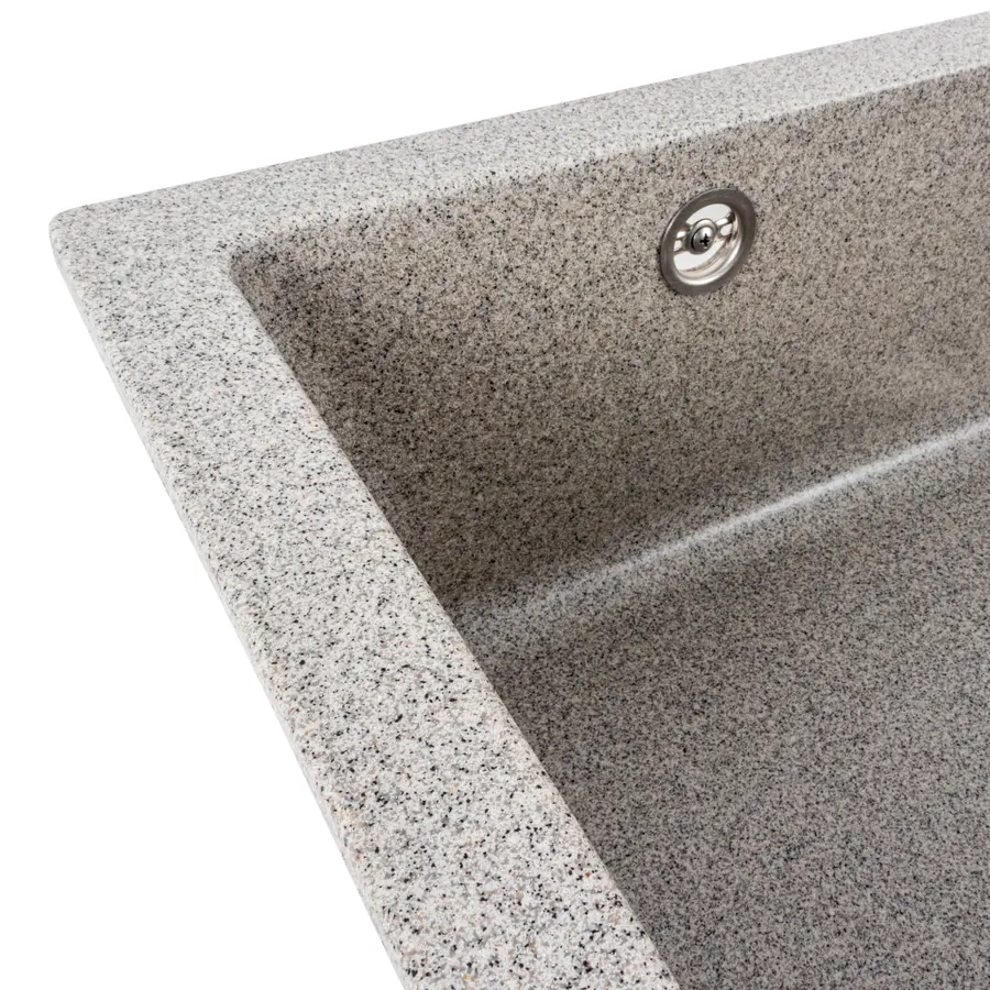 Гранітна мийка для кухні Platinum 7945 Paruana матова (сіра)