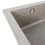 Гранітна мийка для кухні Platinum 7945 Paruana матова (сіра)