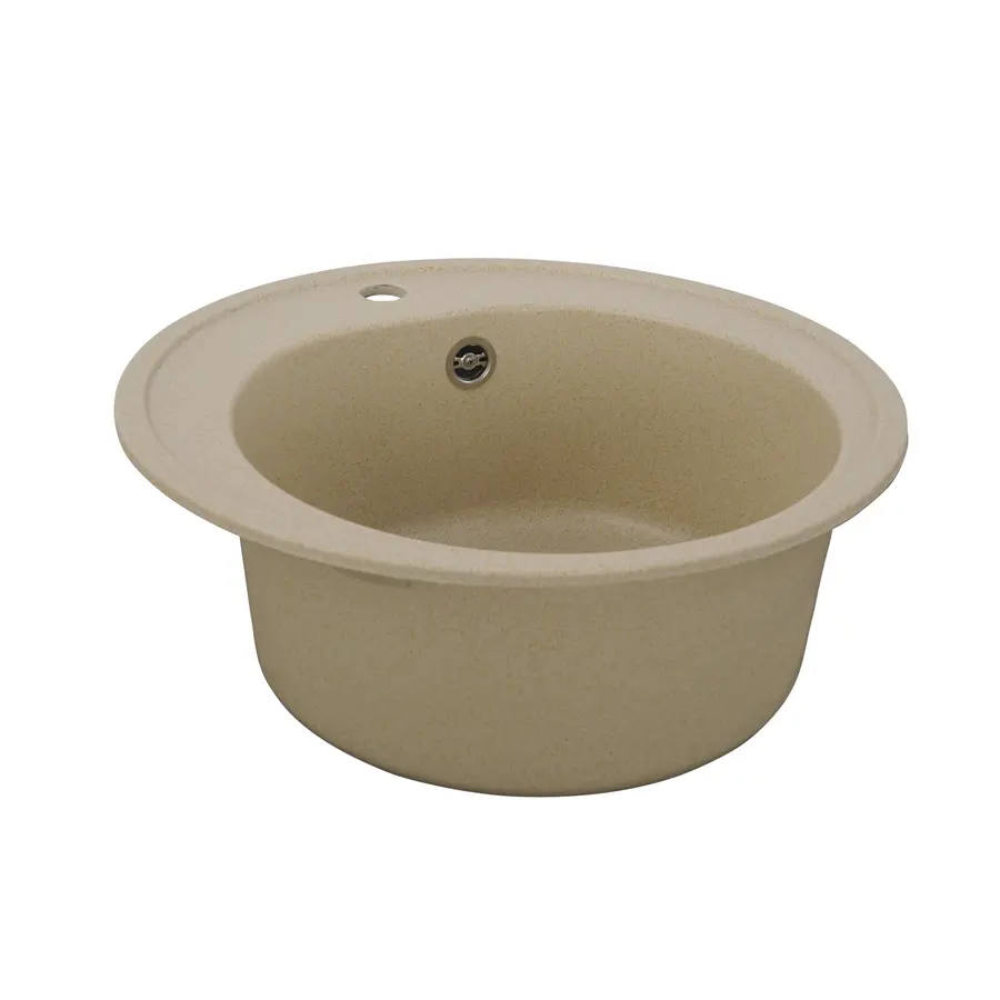 Гранітна мийка для кухні Platinum 510 LUNA матова Пісок