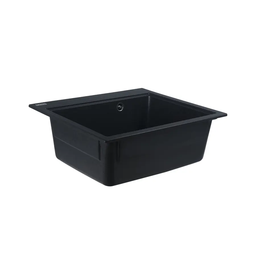 Гранітна мийка для кухні Platinum 5852 VESTA матова Антрацит