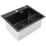 Кухонна мийка Platinum Handmade PVD чорна 500х400х230 (з кріпленням)