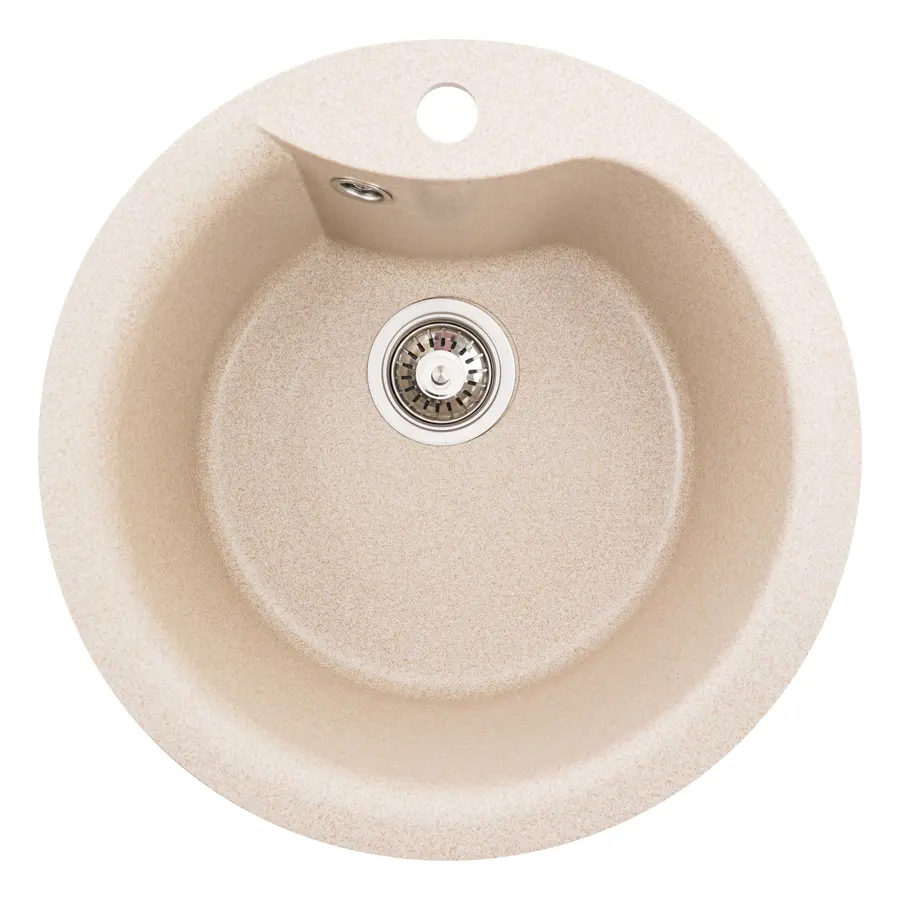 Гранітна мийка для кухні Platinum 480 TURAS матова Сафарі