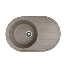 Гранітна мийка для кухні Platinum 7750 LIRA матова Карамель