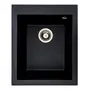 Гранітна мийка для кухні Platinum 4150 SOKIL матова (чорний металік)