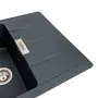Гранітна мийка для кухні Platinum 7850 ROMA матова (антрацит)