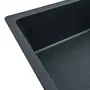 Гранітна мийка для кухні Platinum 7850 ROMA матова (антрацит)